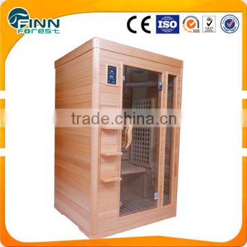 1200*1200*1900mm hemlock wood and abies canadensis material far infrared sauna room infrared sauna