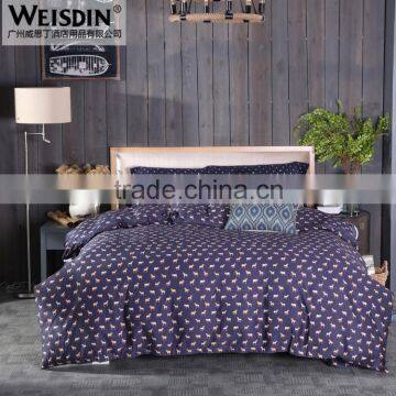 Home textile printed 100% cotton sateen bedding fabric for bedding