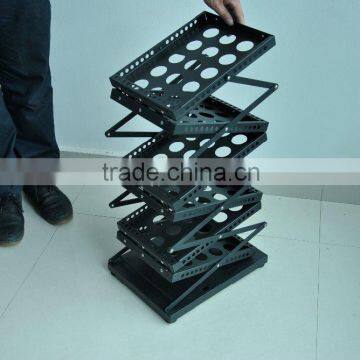 6 pack steel black magazine stand used brochure holders stand floor stand book holder