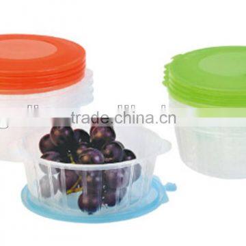8pcs round disposible stacking food storage container GL16-4