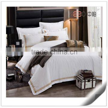 Guangzhou Wholesale 5 Star Hotel Used White 4pcs Bedding Sets Hotel Linens                        
                                                Quality Choice