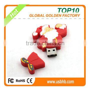 2016 new pvc chrismas santa claus 8tb cheap pendrive