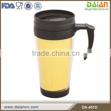 14oz Double Wall Insulated Plastic Travel Coffee Mug with Paper Insert