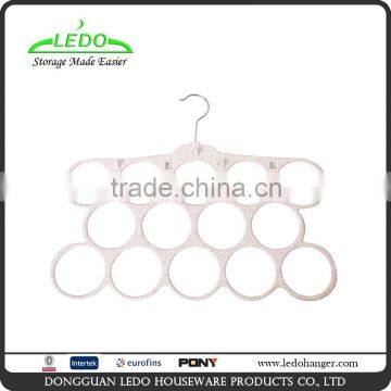 14 Count Circles Printed Velvet Scarf Hangers Flower Scarf Hanger
