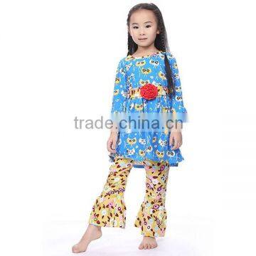 Lovely wholesale animal top flower pants halloween outfits for girls