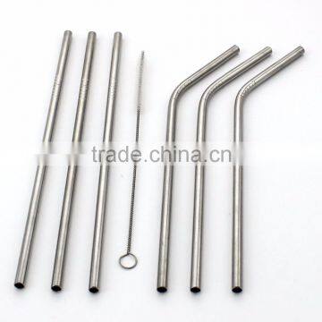 4 LONG Stainless Steel Straws fits 30 oz Tumbler Rambler Cups