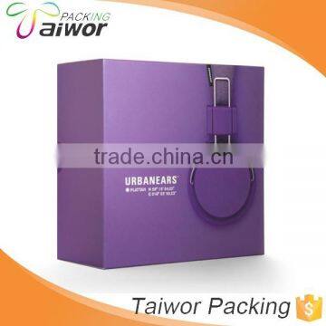 Custom High End Paperboard Packaging headphone Box with Logo Printing