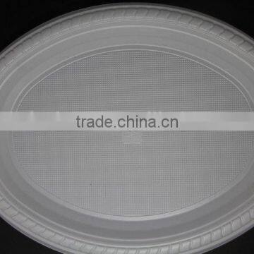 China maker 9*11inch oval shape PS plastic plate