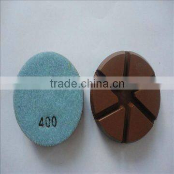 Hot concrete resin dry polishing pad