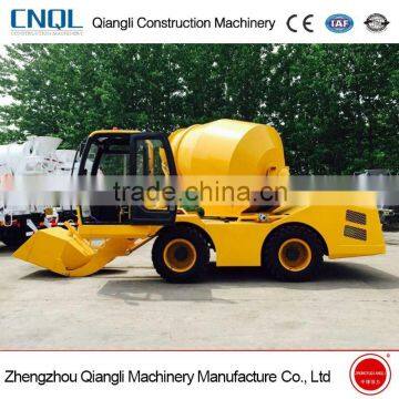 3cbm Mobile Concrete Mixer Truck With Self Loading For Sale