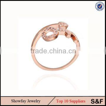 Fashion 14K Gold Ring For Girl Fashion Modern Rings Gold