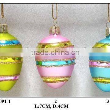 colourful glass eggs for Easter gift