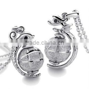 Personality dragon phoenix design 925 sterling silver couple pendant