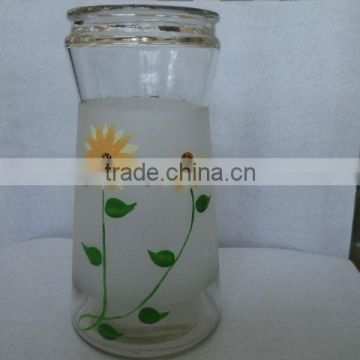 decorative glass water jar