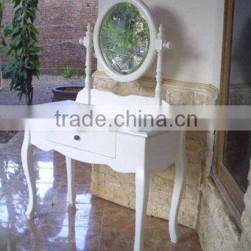 Indonesia Home Furniture - White Dresser Mirror - Bed Room Sets Furnitures