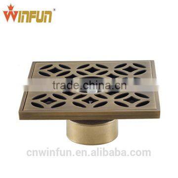 Hot sell 4 inch Bathroom Bronze Brass Floor drain shower drain bathroom accessories