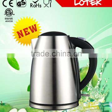 striking blue LED 304 shining stainless steel body kettle