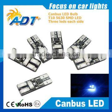 Car Bulbs LED Error Free Canbus 5630 SMD Blue Color W5W T19 501 Side Light photo-2
