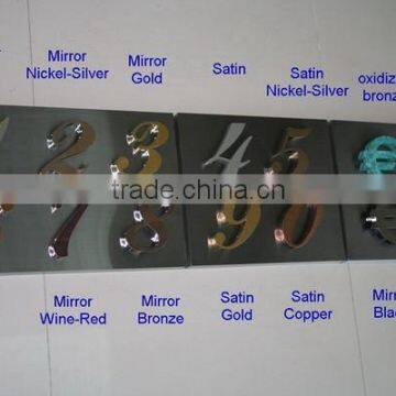 Colorful Signs from Stainless Steel