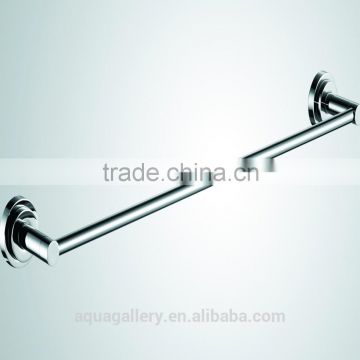 Bright Chrome Finished Brass Single Towel Rail