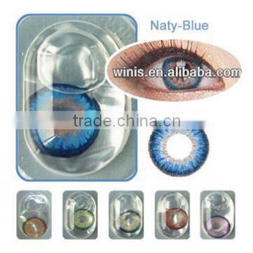 Naty B blue GMP KFDA approved cheap price wholesale color contact lens