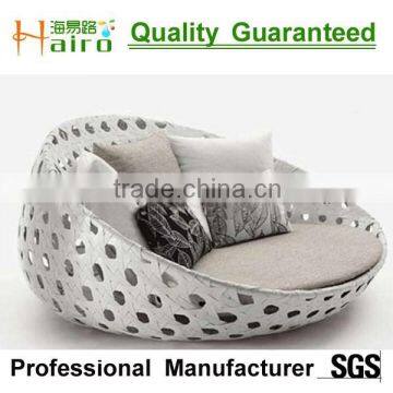 All weather rattan outdoor double bed