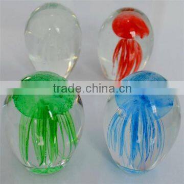 Cheap crystal ball with Jellyfish inside for Holiday Gifts or Souvenir