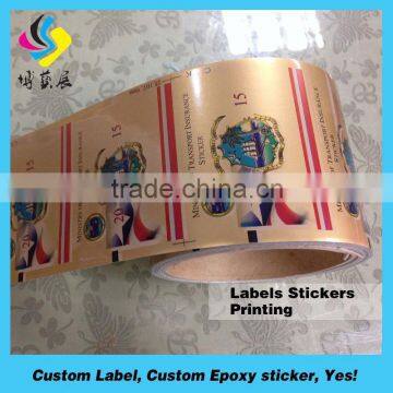 Printing self-adhesive custom labels of vinegar with good quality