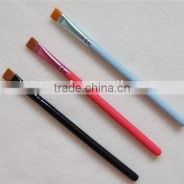 Beauty Makeup Tools Wooden Nail Painting Brush Flat Nail Art Brushes