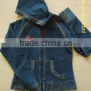knitted denim for apparel