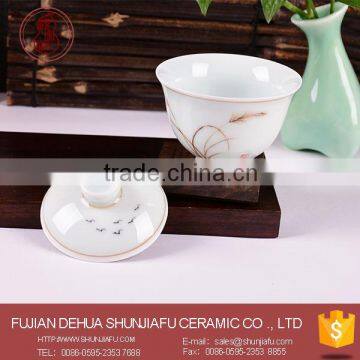 Chinese Handpainting Porcelain Bowl With Lid