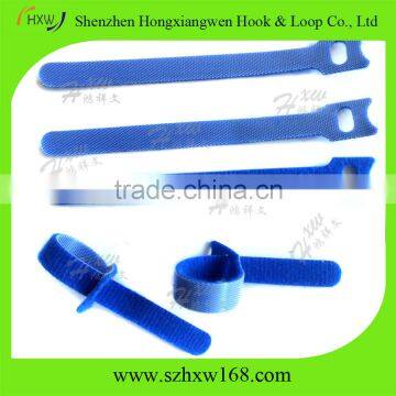 Hook Loop Nylon Cable Straps Reusable Wire Strap Ties Blue photo-4