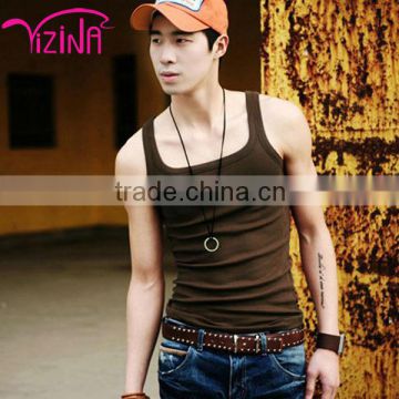 China manufacturer gold mens gym singlet