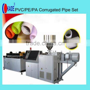 PVC/PE/PA Single wall corrugated tube making system