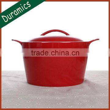 Porcelain pots for cooking round pots made in china