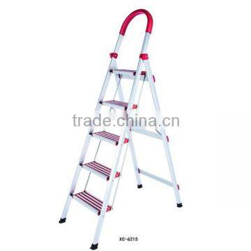 Safety 5 steps Aluminium Step ladders / household step ladder XC-6215