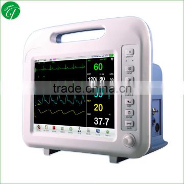 Chinese hot sell 12.1 inch Multiparameter Heart Rate Patient Monitors with CE&ISO9001