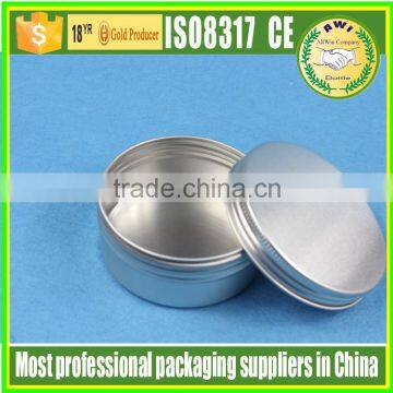 100g high quality Aluminum Tin Jar With Lid