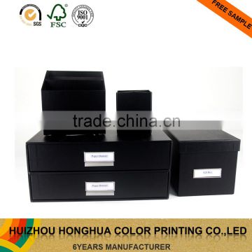 Wholesale custom cardboard Office Stationery set packaging paper box