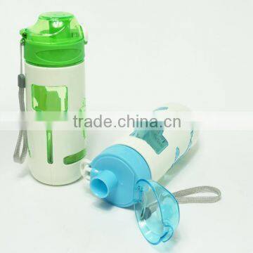 480&600ml Water bottle for Bike plastic water bottle snap closure cap