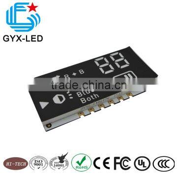 yellow green emitting color custom icons design SMD LED display used for personal care devices