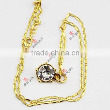 2016 beautiful single crystal necklace for women