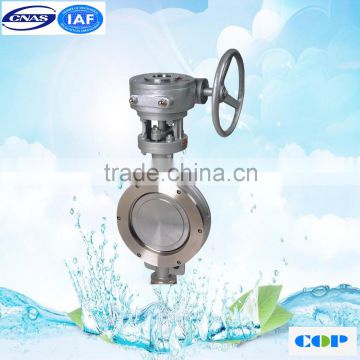 Cast Iron Double Flanged Double Eccentric 6 inch Butterfly Valve in PN10/PN16/PN25