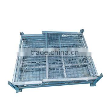 High Quality Rigid Wire and Bulk Containers With Durable Casters Easy to Fold Box Pallet photo-4