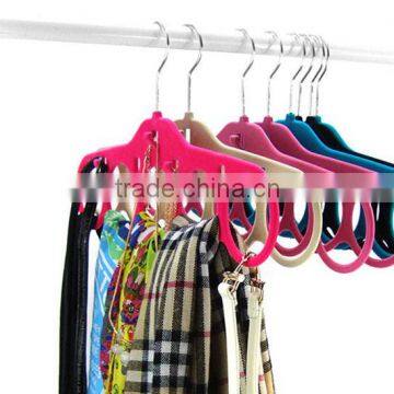 Velvet Hanging Accessory Organizer ,Scarf Tie Hanger Rack photo-4