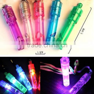 2016 new wholesale Funuy LED Whistle Flashing Lanyard Light Up Glow for Bar Party