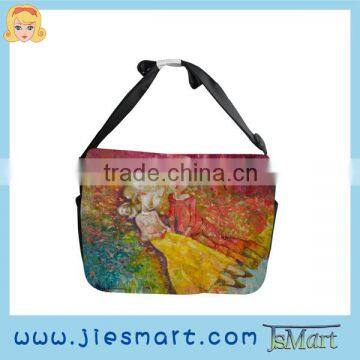 JSMART messenger bag custom made sublimation printing shoulder bag