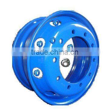 22.5x9.00 tubeless steel wheel