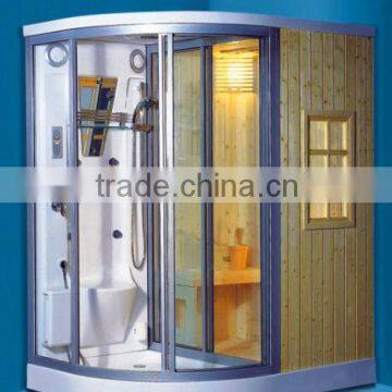 JAZZI Luxury design Indoor portable sauna and steam combined room for two person sauna steam room