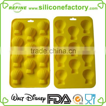 Hot selling! fancy shell shaped silicone chocolate mould